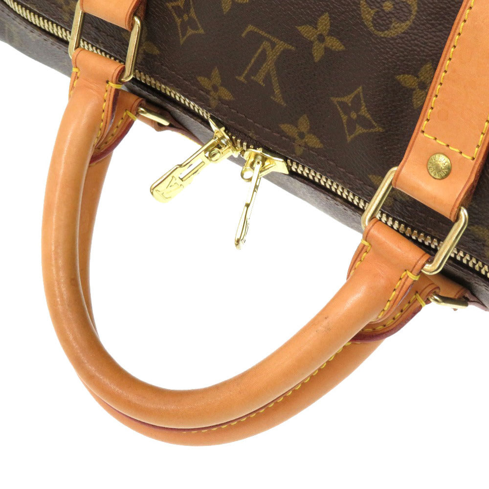 LOUIS VUITTON Boston Duffel bag M41422 Monogram canvas Brown Monogram Keepall 60 mens Used Authentic