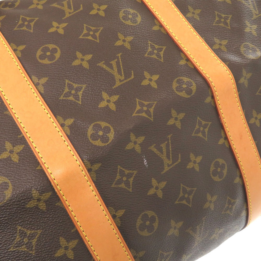 LOUIS VUITTON Boston Duffel bag M41422 Monogram canvas Brown Monogram Keepall 60 mens Used Authentic