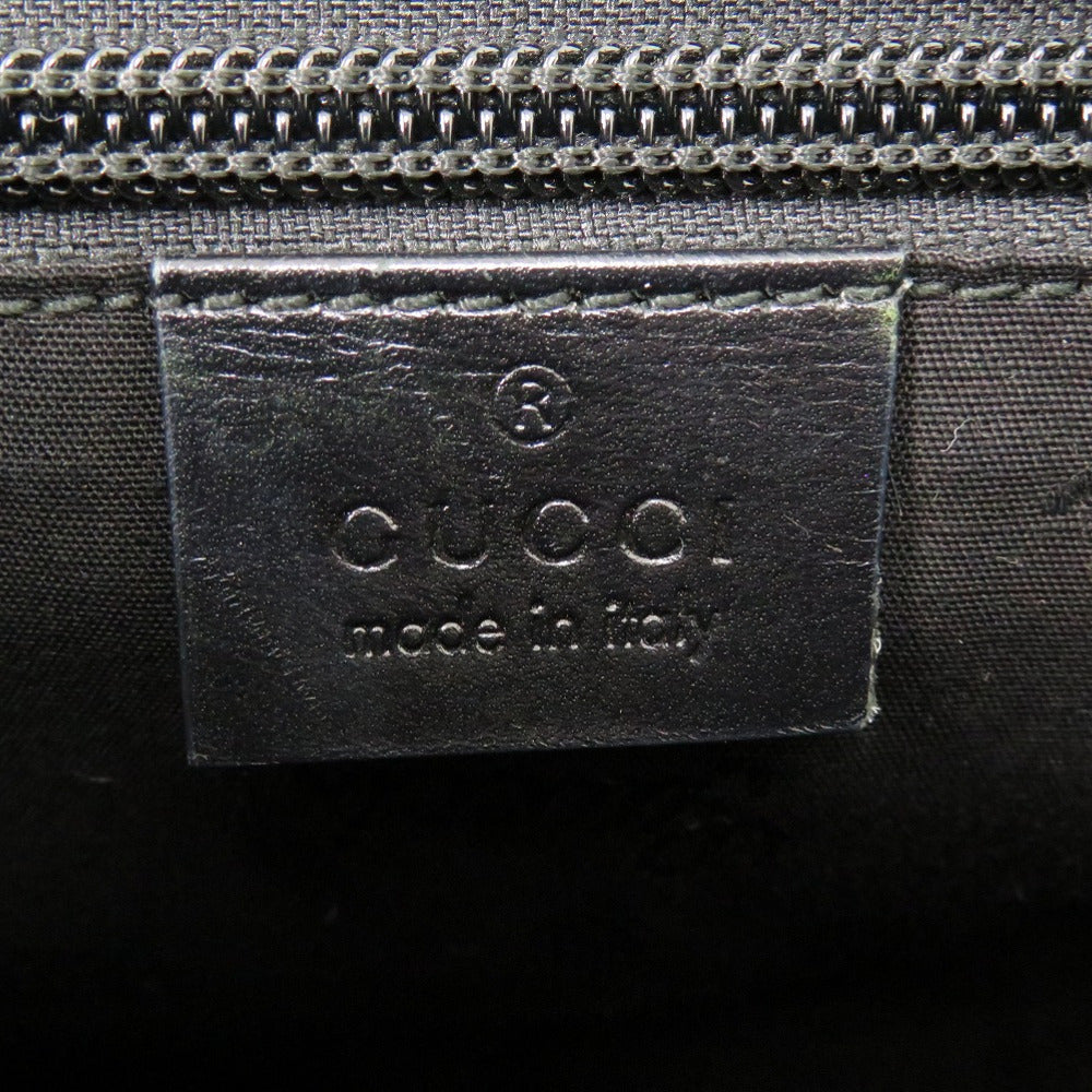 GUCCI Shoulder Bag 201732 PVC coated canvas black GG implementation Messenger bag mens Used Authentic