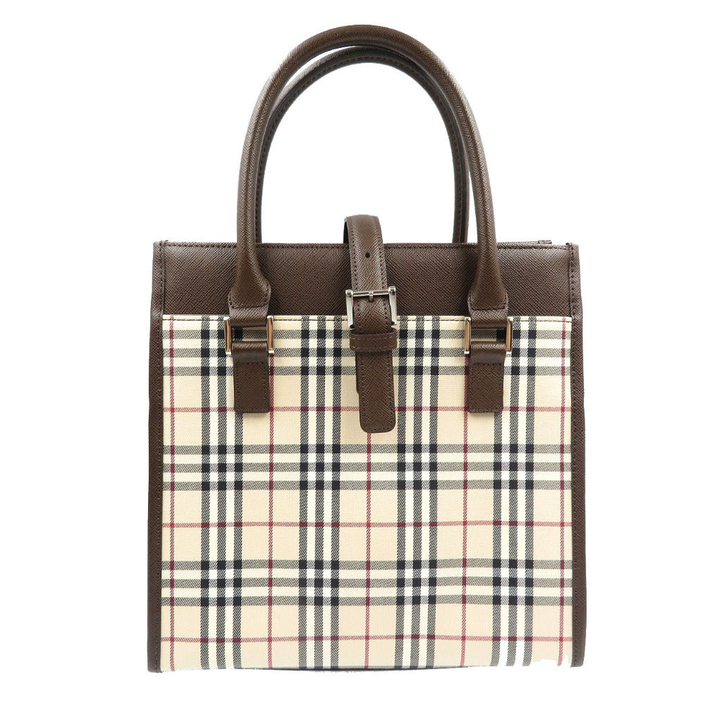 BURBERRY Handbag Coated canvas Multicolor Women Used Authentic