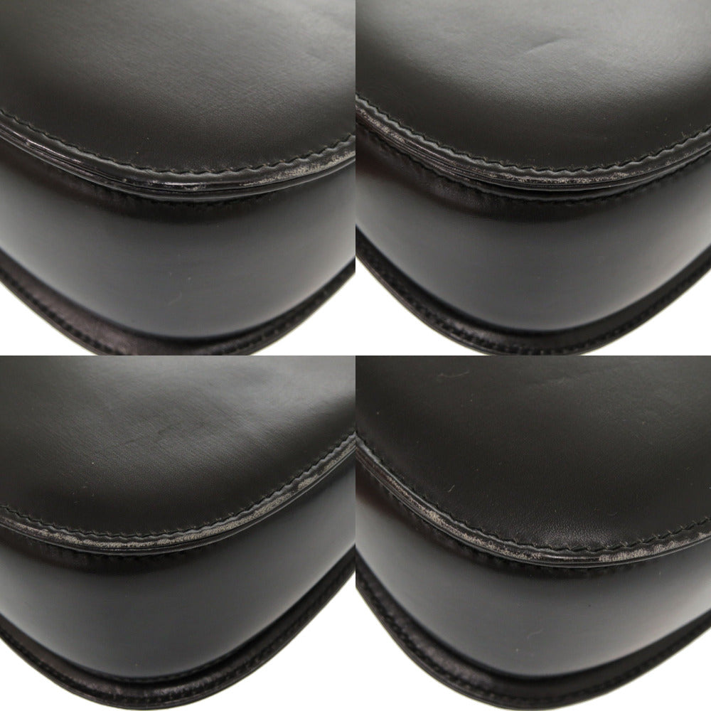 GUCCI Handbag 000 46 0210 leather black Lady Rock Vintage Women Used Authentic