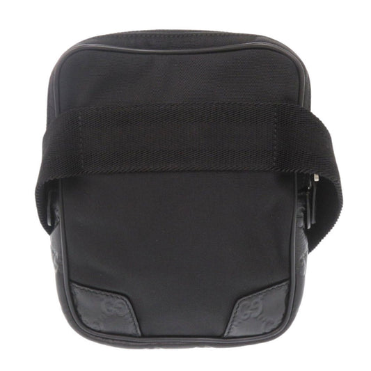 GUCCI Waist bag 161823 Nylon, Leather black Guccisima