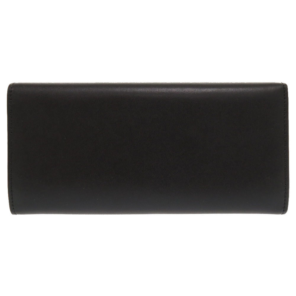 FENDI Long Wallet Purse 8M2051 leather black By The Way Continental Women Used Authentic