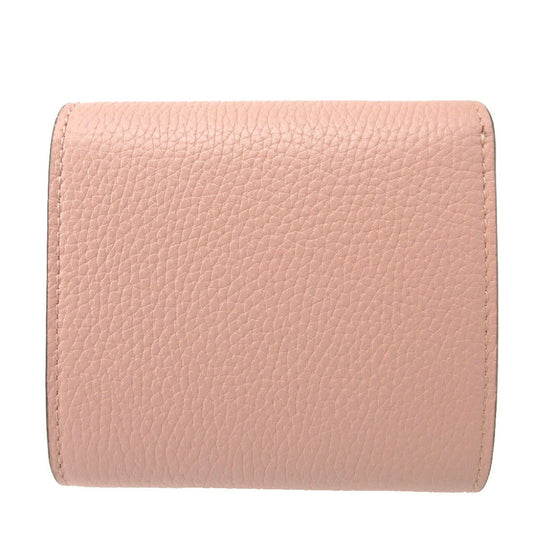 GUCCI Bifold Wallet 745981 leather pink Compact wallet Horsebit Women Used Authentic
