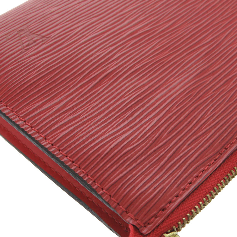 LOUIS VUITTON Handbag M52947 Epi Leather Castilian red Epi pochette accessories Women Used Authentic