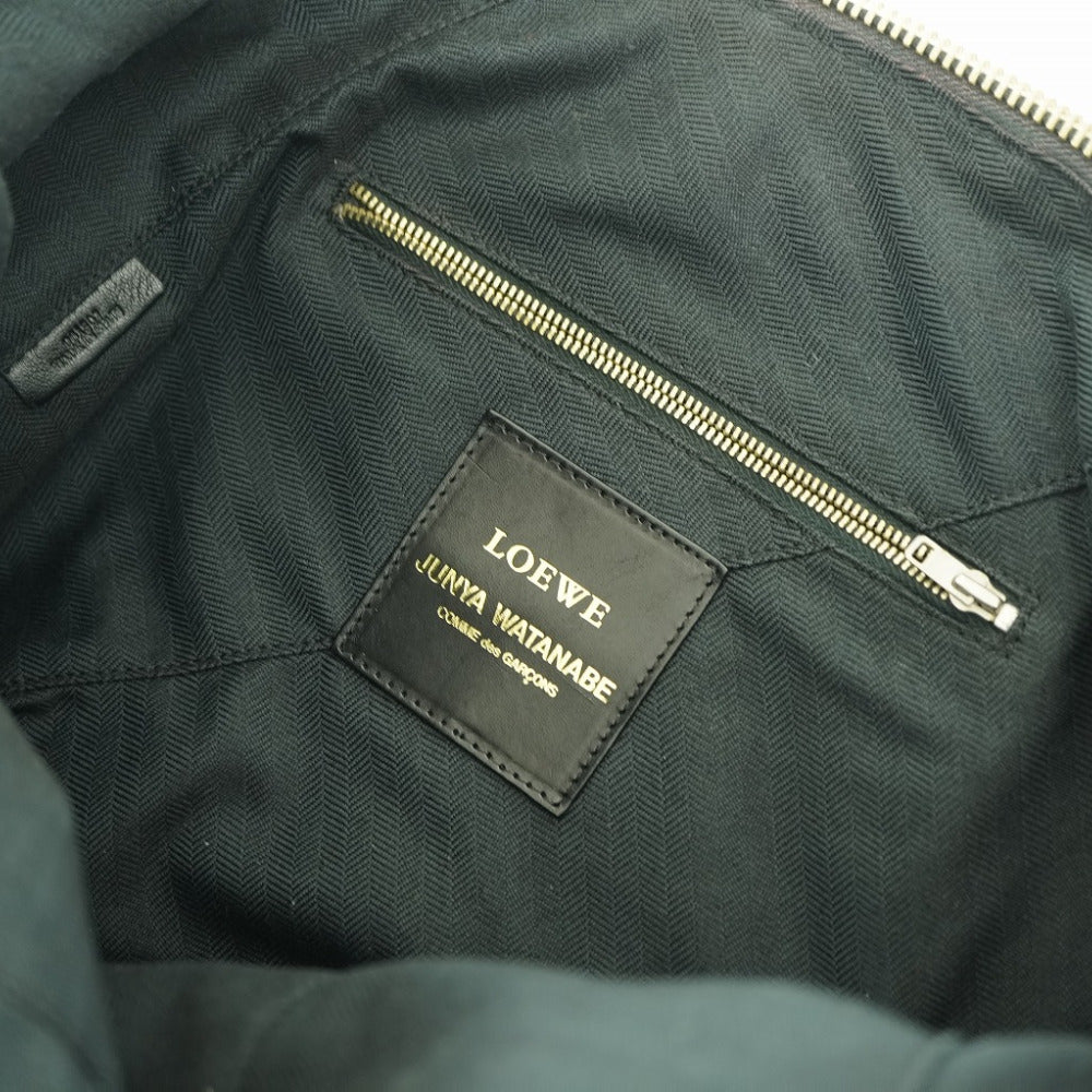 LOEWE Tote Bag leather black Comme des Garcons Junya Watanabe Women Used Authentic