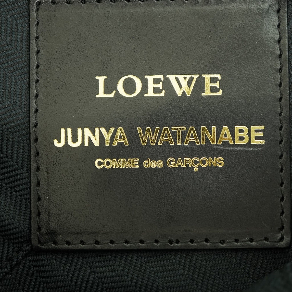 LOEWE Tote Bag leather black Comme des Garcons Junya Watanabe Women Used Authentic