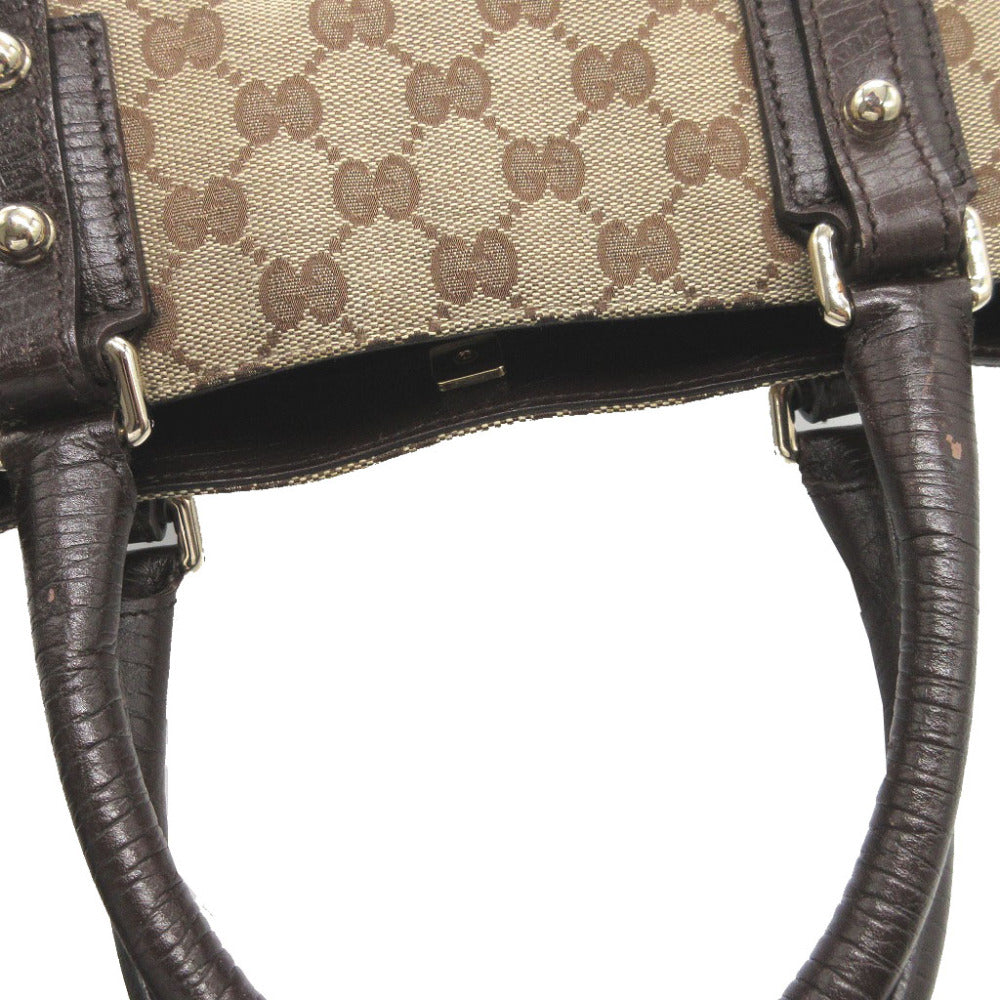 GUCCI Handbag 137475 GG canvas, leather beige Sherry Women(Unisex) Used Authentic