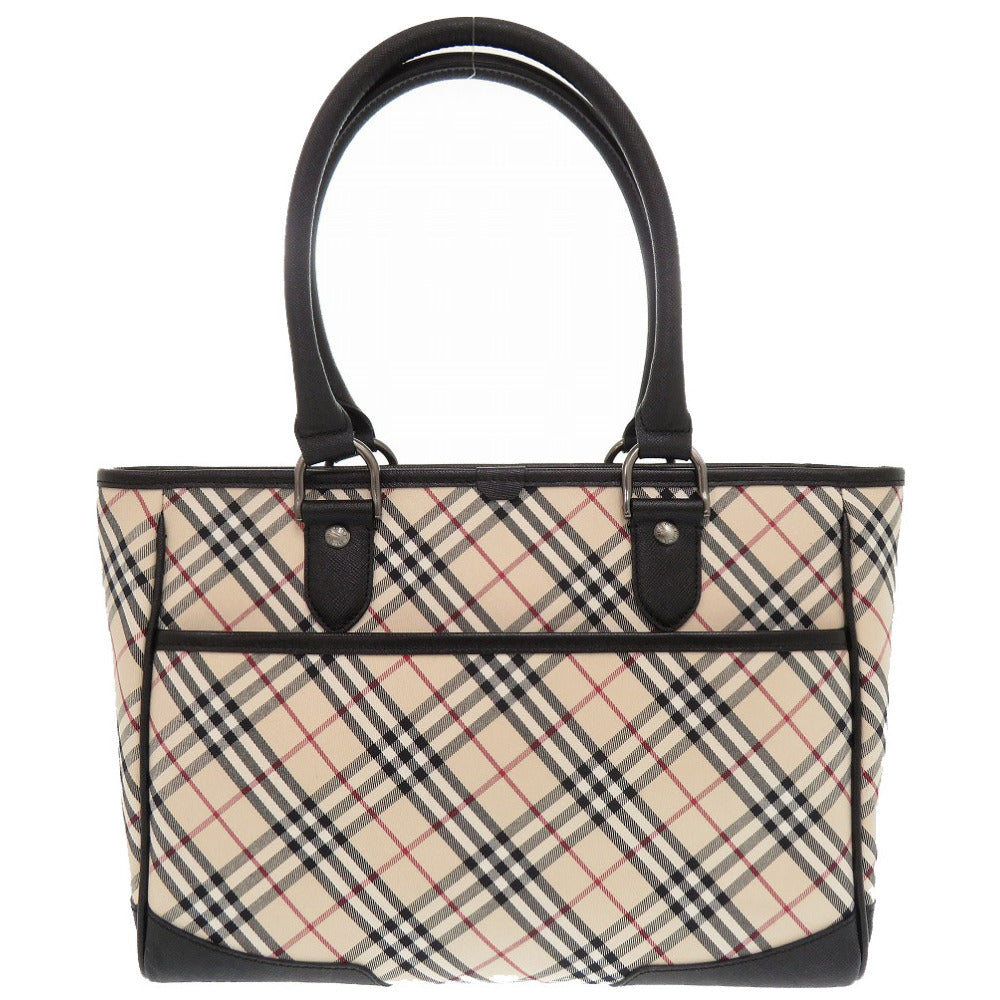 BURBERRY Handbag Canvas, Leather beige Nova Check Women Used Authentic