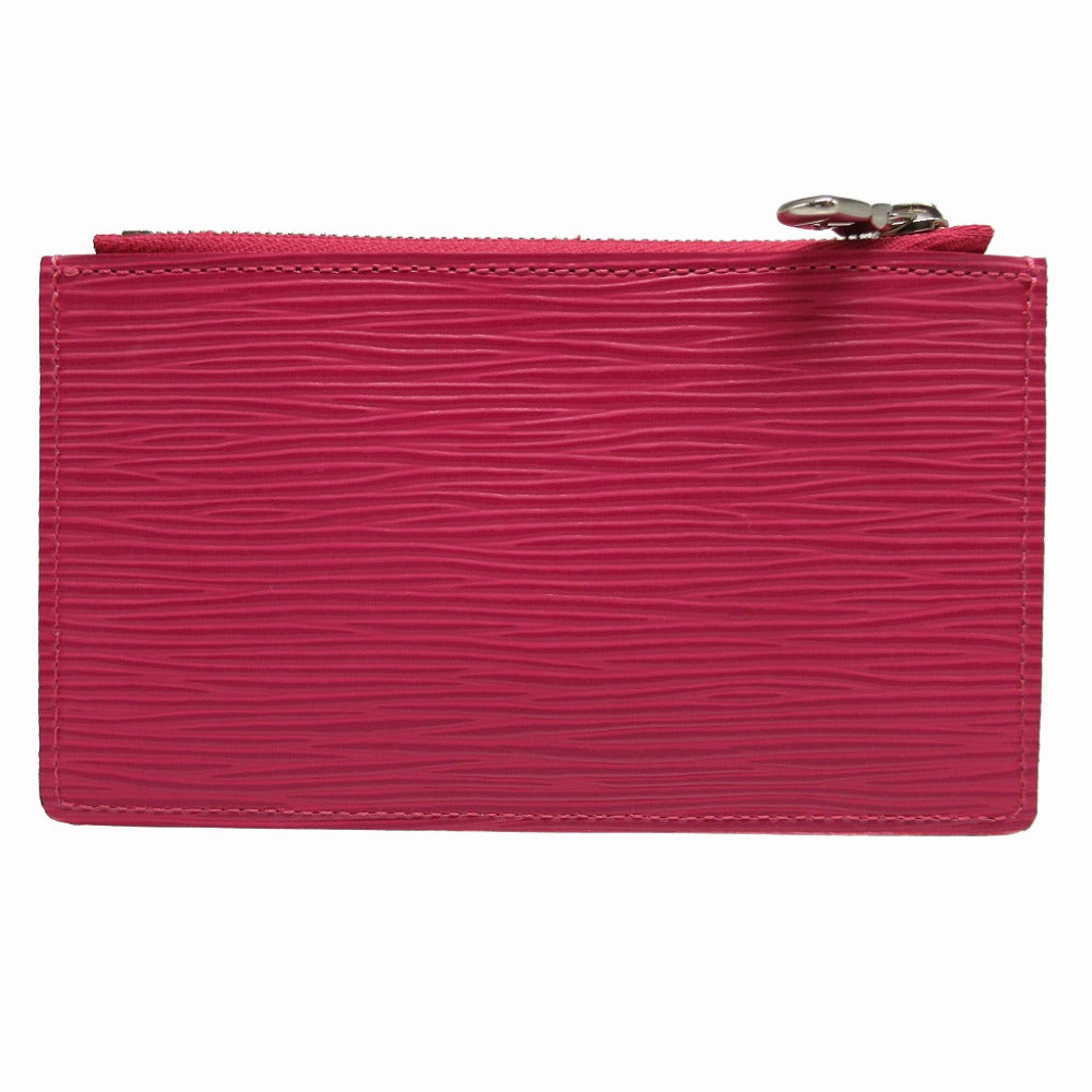 LOUIS VUITTON Coin case M60788 Epi Leather pink Epi Pochette Cle Tribal Mask unisex(Unisex) Used Authentic