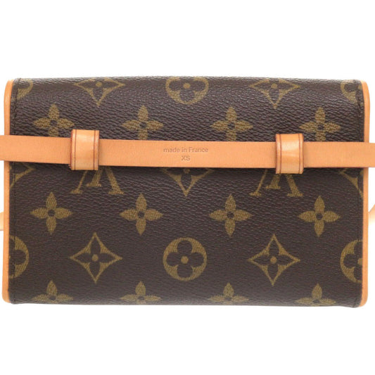 LOUIS VUITTON Waist bag M51855 Monogram canvas Brown Monogram Florentine XS Pochette Women XS Used Authentic