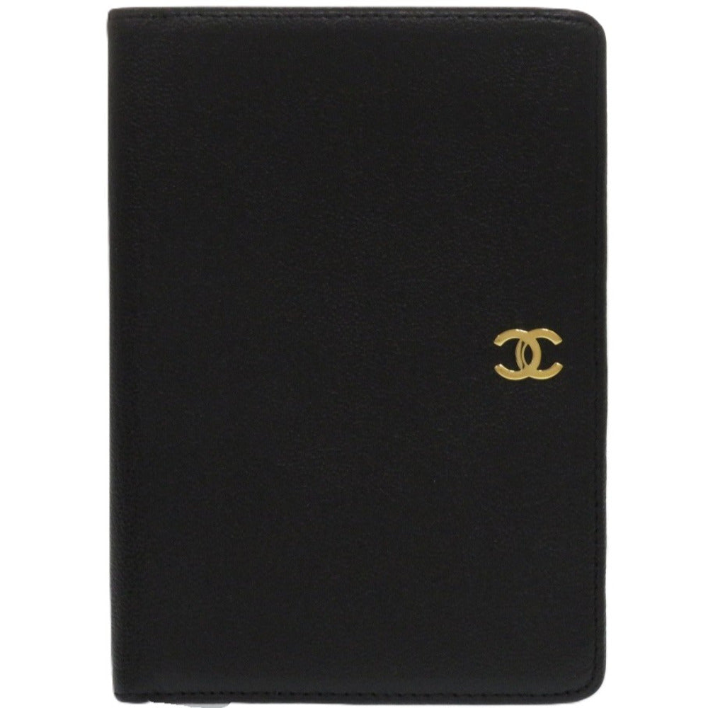 CHANEL Bifold Wallet lambskin black COCO Mark