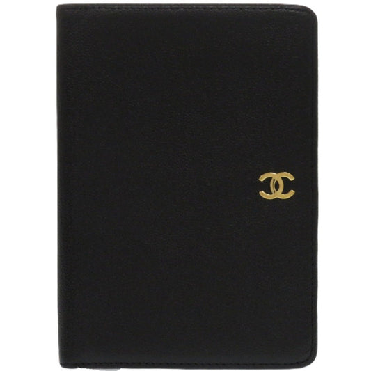 CHANEL Bifold Wallet lambskin black COCO Mark