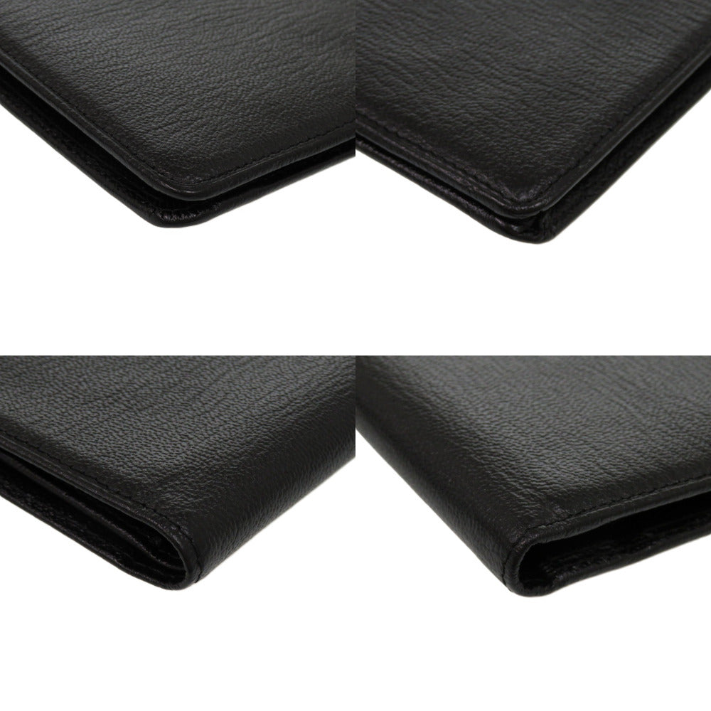 CHANEL Bifold Wallet lambskin black COCO Mark