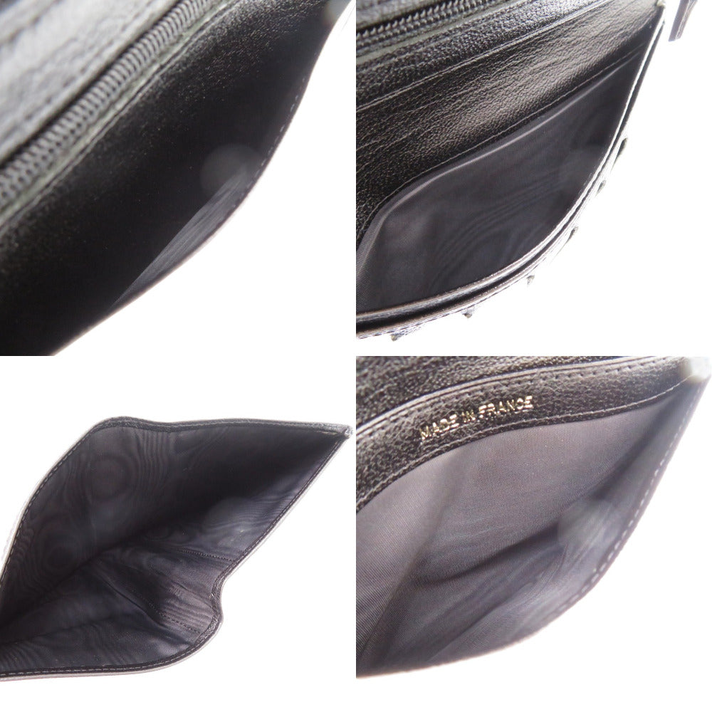 CHANEL Bifold Wallet lambskin black COCO Mark