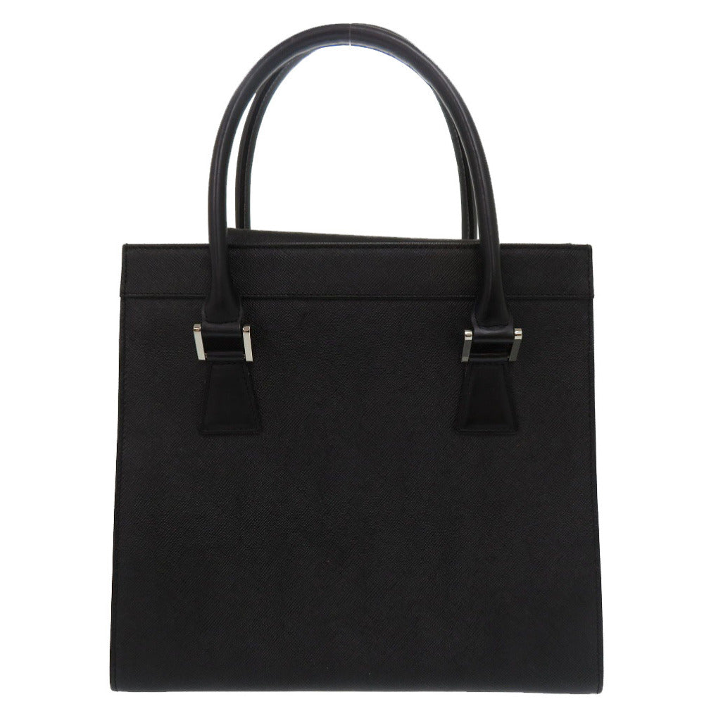 BURBERRY Handbag leather black Nova Check Women Used Authentic