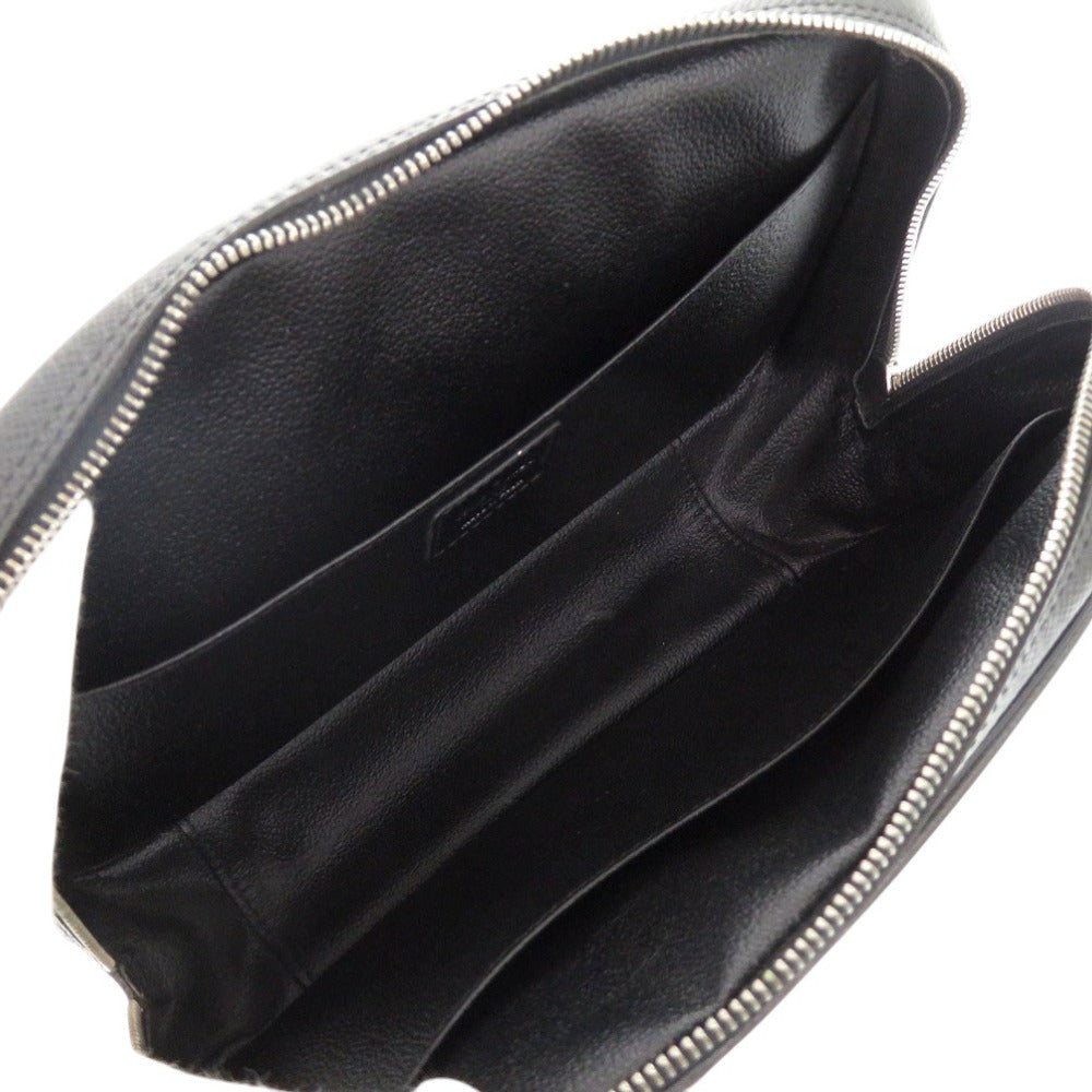 LOUIS VUITTON business bag M30212 Taiga black Taiga True Toilet Ardoise business bag pouch mens Used Authentic