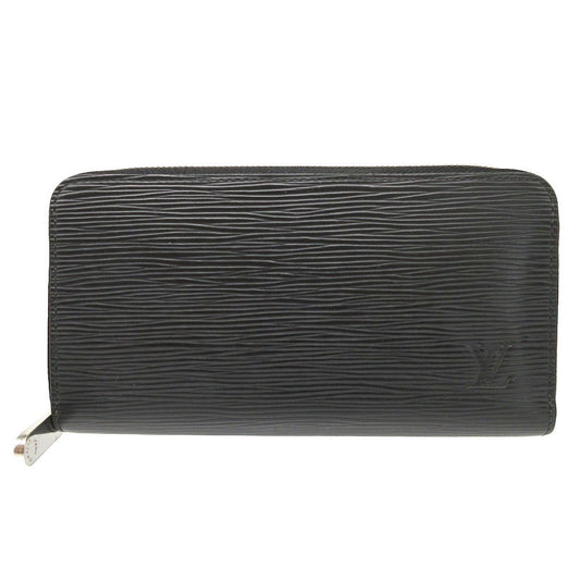 LOUIS VUITTON Long Wallet Purse M61857 Epi Leather Noir Zip Around Epi Zippy wallet Women(Unisex) Used Authentic