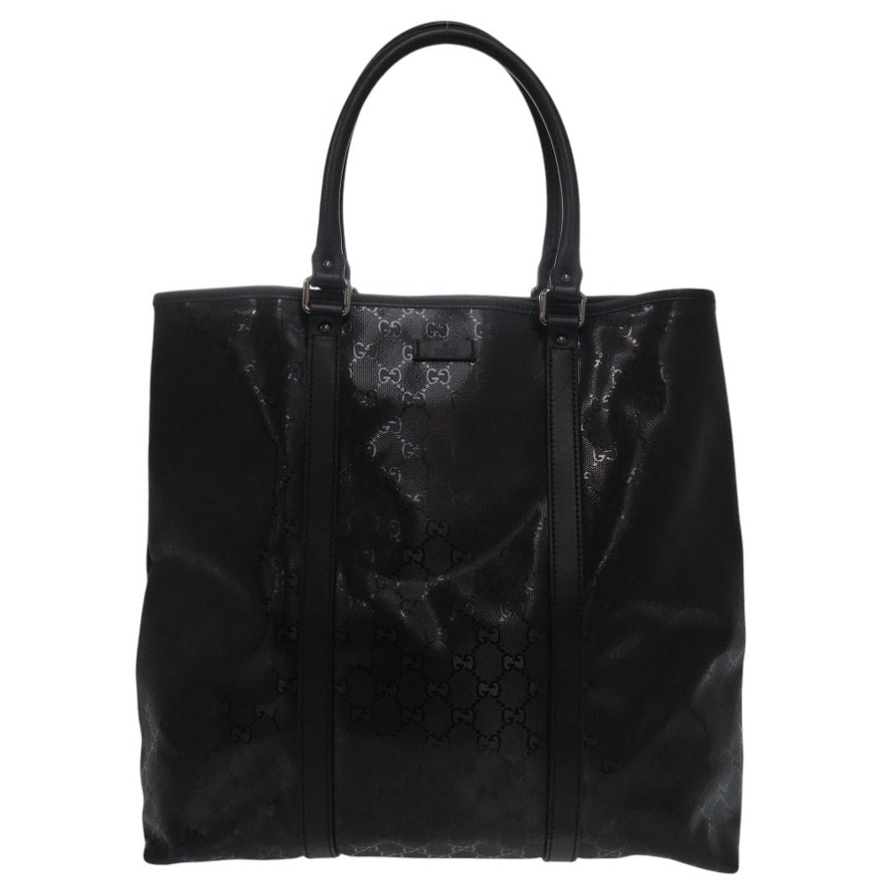GUCCI Tote Bag 223668 PVC black GG implementation mens Used Authentic