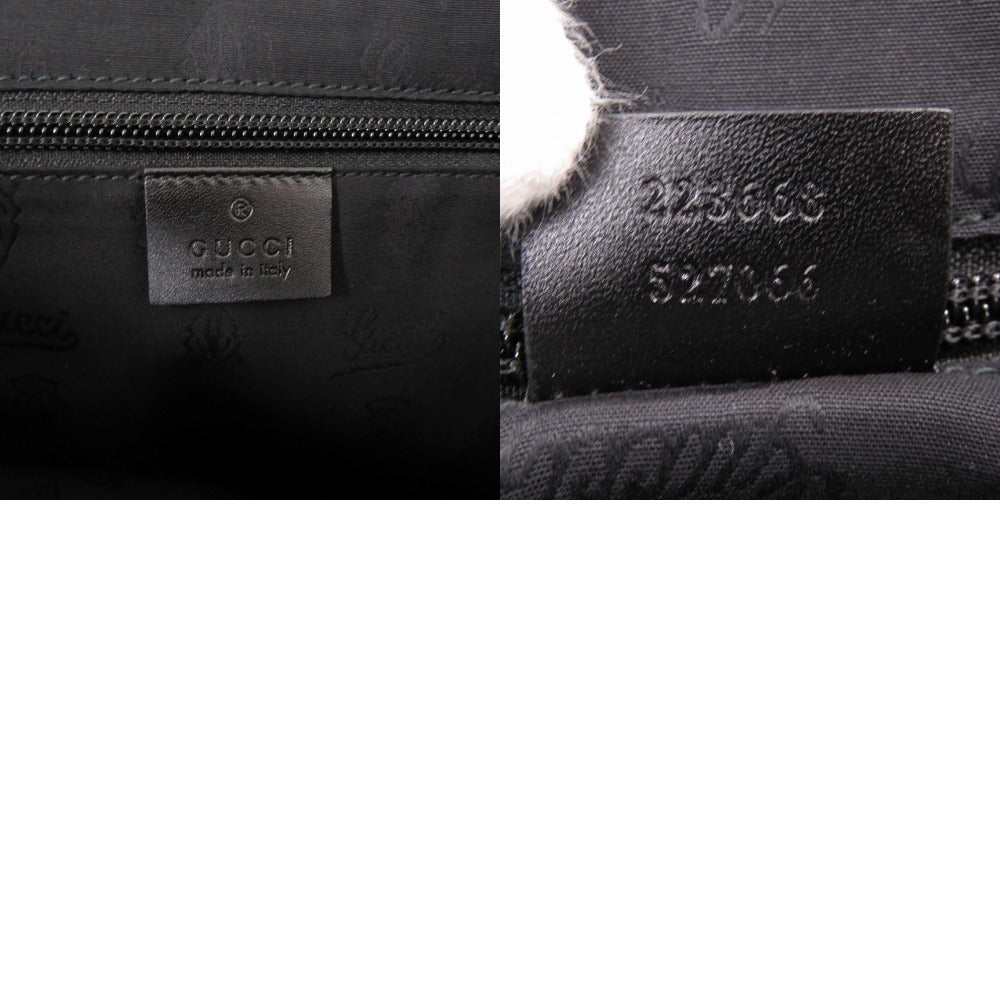 GUCCI Tote Bag 223668 PVC black GG implementation mens Used Authentic