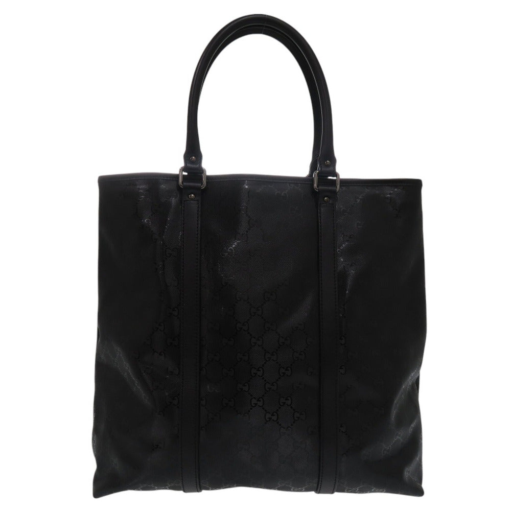 GUCCI Tote Bag 223668 PVC black GG implementation mens Used Authentic