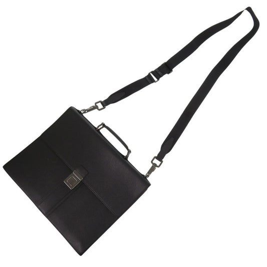 BURBERRY Business bag leather black 2WAY unisex(Unisex) Used Authentic