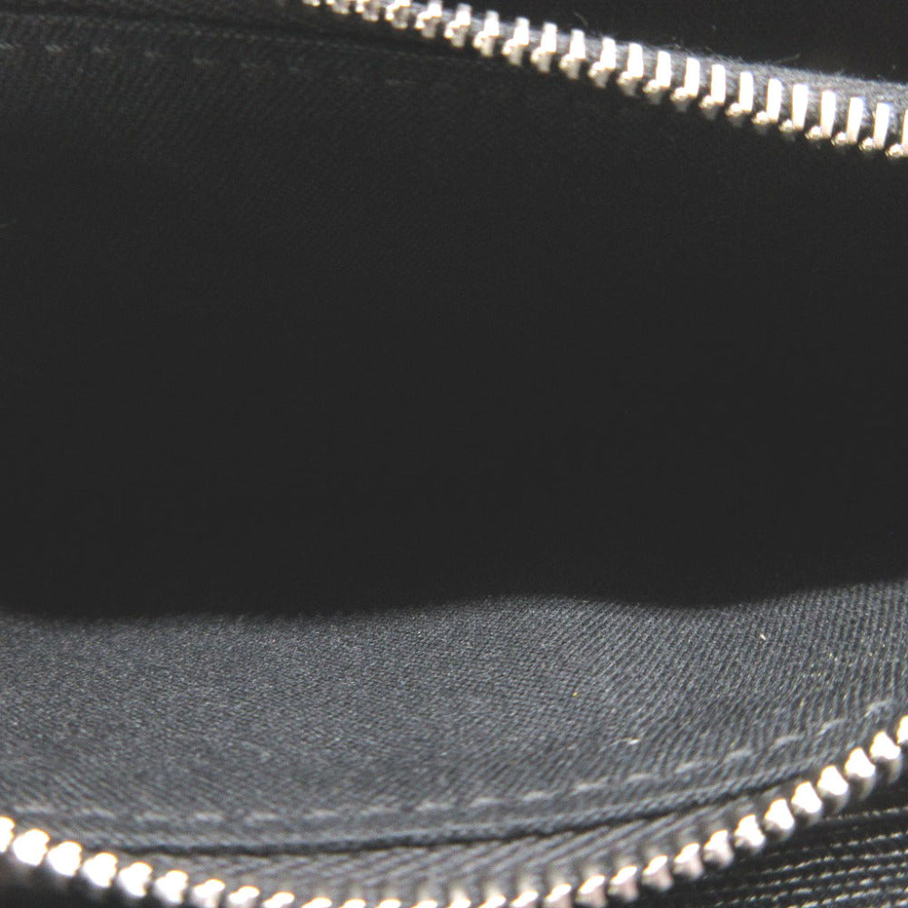 FENDI Long Wallet Purse 8M0299 leather black Zip Around Karl Lagerfeld Karito unisex(Unisex) Used Authentic