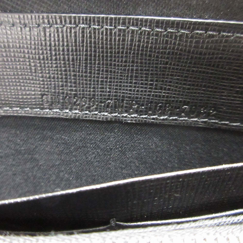 FENDI Long Wallet Purse 8M0299 leather black Zip Around Karl Lagerfeld Karito unisex(Unisex) Used Authentic
