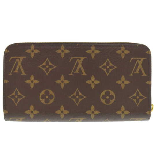 LOUIS VUITTON Long Wallet Purse M41895 Monogram canvas Fuchsia Zip Around Monogram Zippy wallet Women Used Authentic