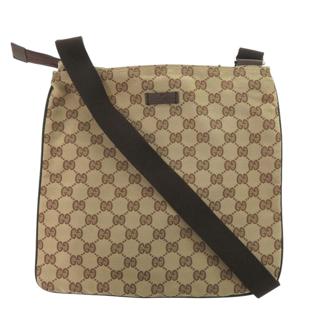 GUCCI Shoulder Bag 132907 GG canvas Brown