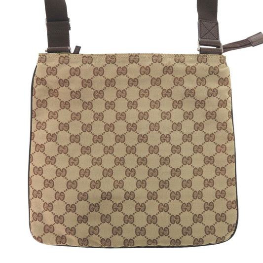 GUCCI Shoulder Bag 132907 GG canvas Brown