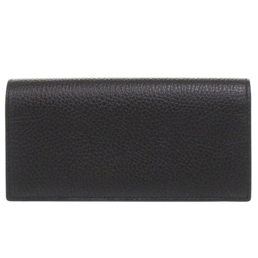 GUCCI Long Wallet Purse 610467-2067 leather black Interlocking