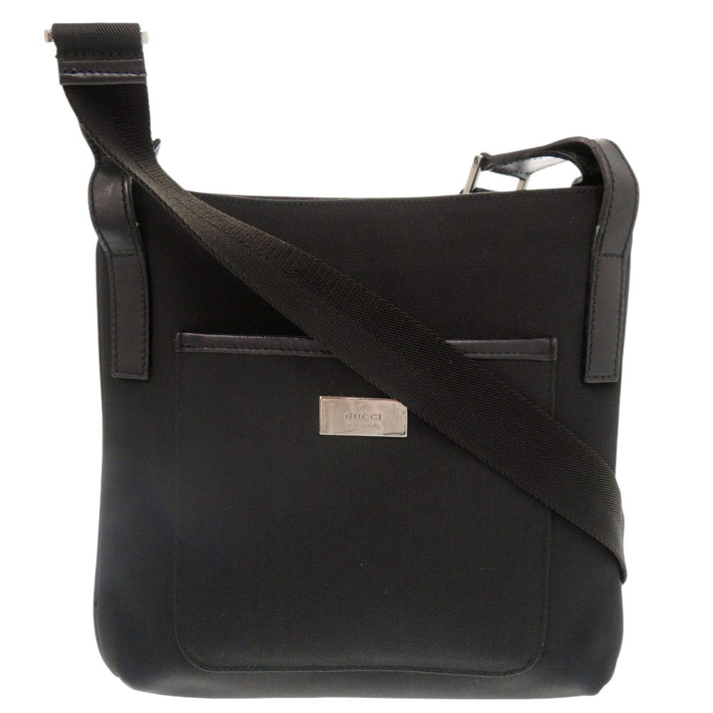 GUCCI Shoulder Bag 122793 Canvas, Leather black