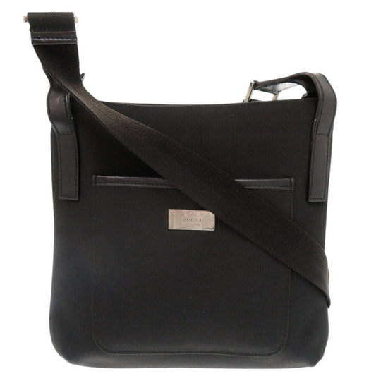 GUCCI Shoulder Bag 122793 Canvas, Leather black