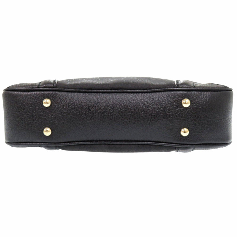 GUCCI Shoulder Bag 262900 Leather, Nylon black Crest Women Used Authentic