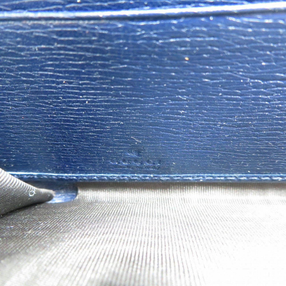 GUCCI Long Wallet Purse 309705 leather Navy