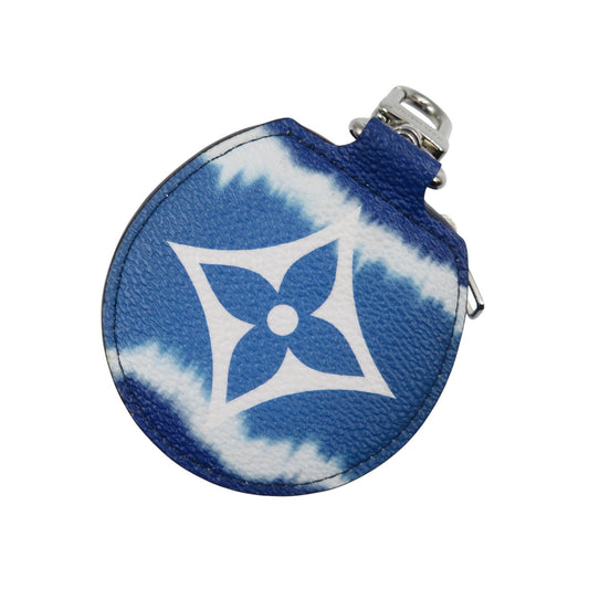 LOUIS VUITTON Pouch GI0491 Monogram canvas, leather blue LV Escal earphone case unisex(Unisex) Used Authentic