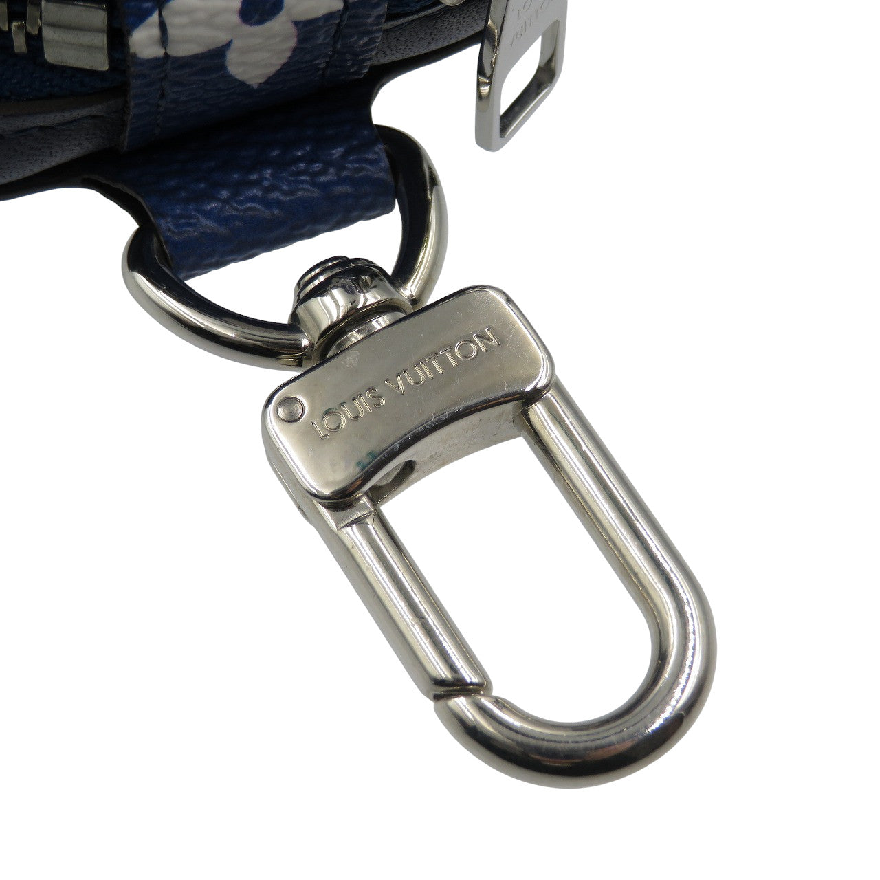 LOUIS VUITTON Pouch GI0491 Monogram canvas, leather blue LV Escal earphone case unisex(Unisex) Used Authentic