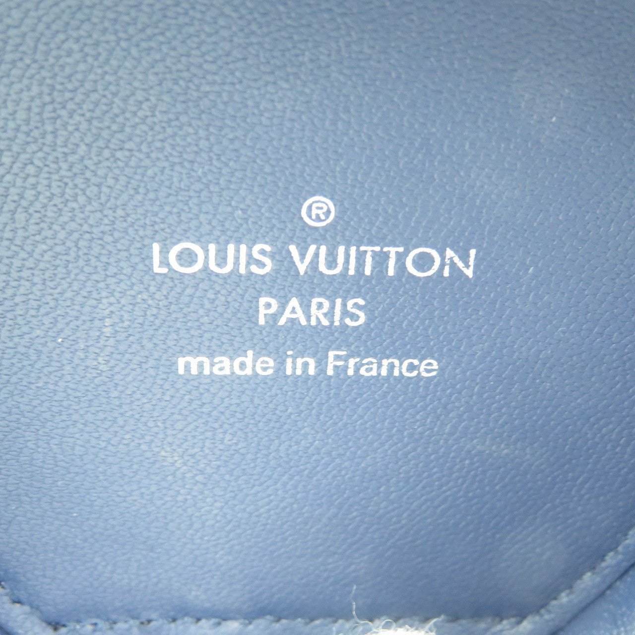 LOUIS VUITTON Pouch GI0491 Monogram canvas, leather blue LV Escal earphone case unisex(Unisex) Used Authentic