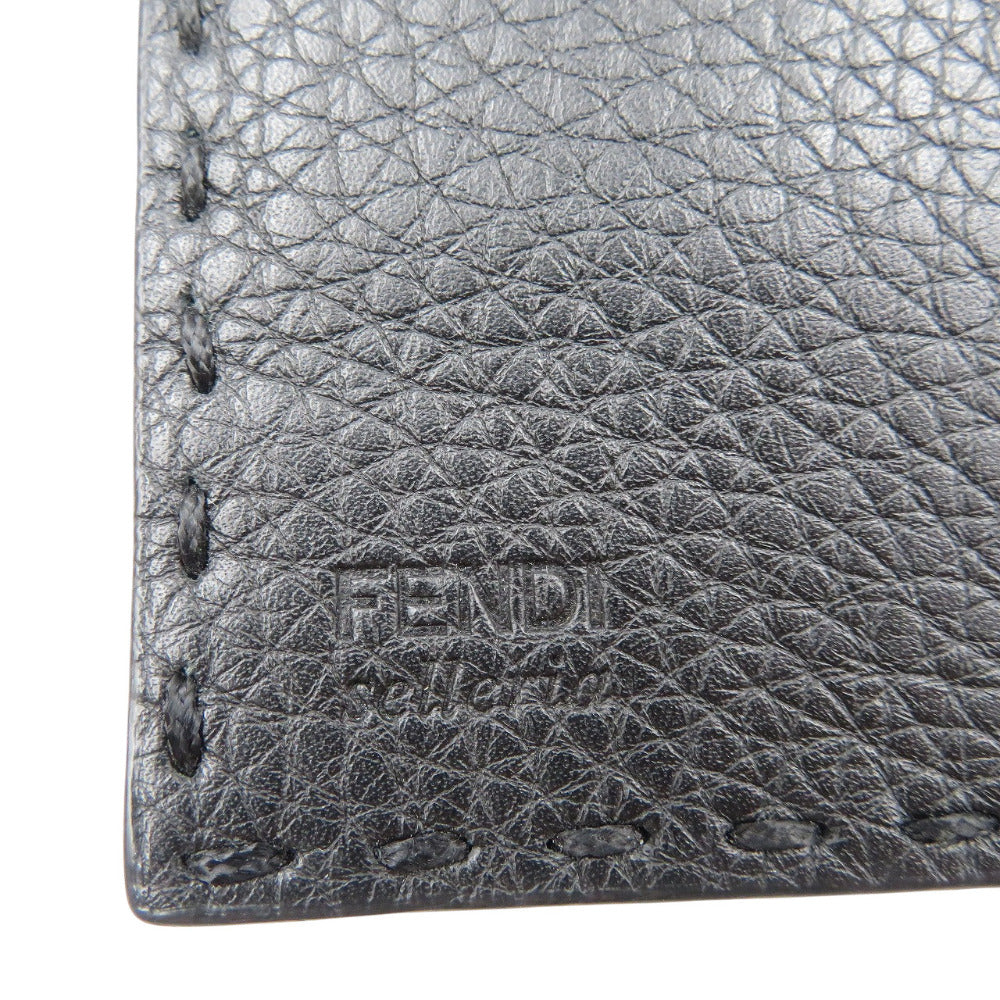 FENDI Long Wallet Purse 7M0186 Calfskin black Celeria