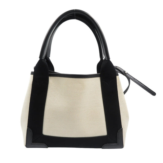 BALENCIAGA Handbag 390346 Canvas, Calfskin light beige