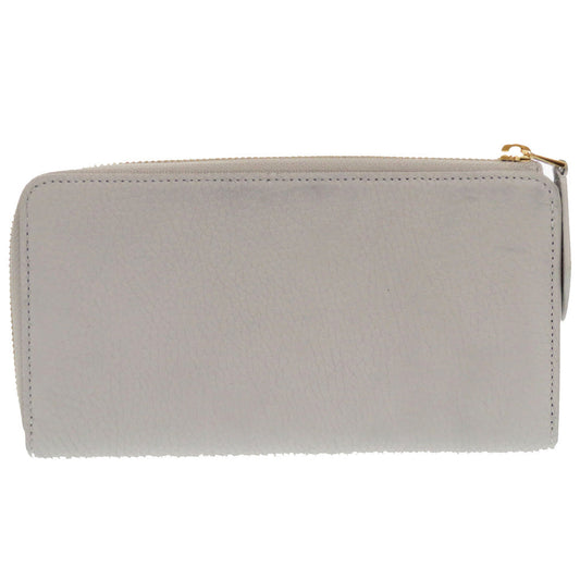 LOUIS VUITTON Long Wallet Purse M83654 Trion Leather Flint Gray Portefeuille comet Women Used Authentic