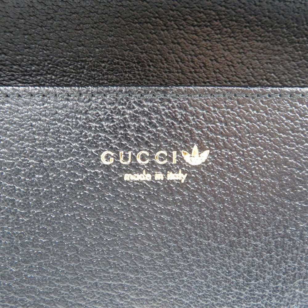 GUCCI Long Wallet Purse 621892 Crystal GG Red GUCCIxadidas Women Used Authentic