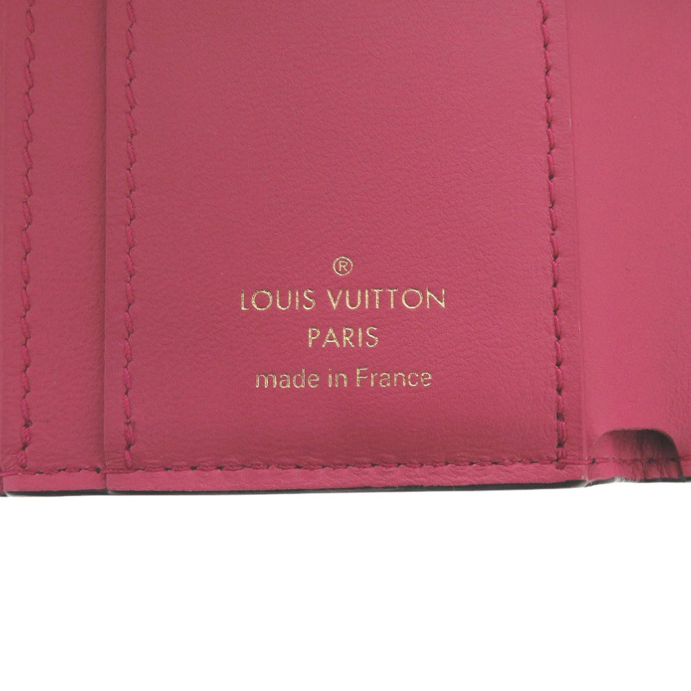 LOUIS VUITTON Tri-fold wallet M68587 leather black Portefeuille Capucines Compact XS Women Used Authentic