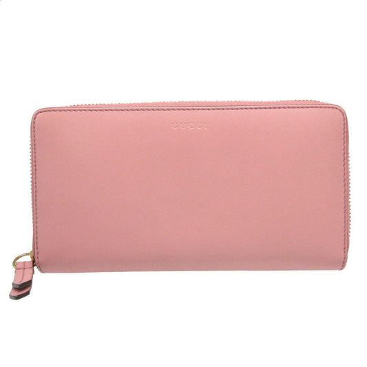 GUCCI Long Wallet Purse 410102 leather pink