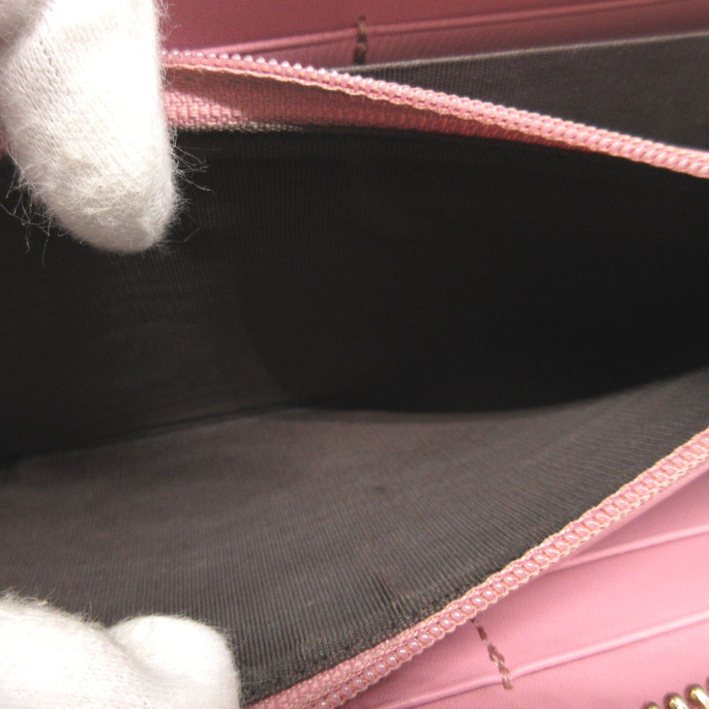 GUCCI Long Wallet Purse 410102 leather pink