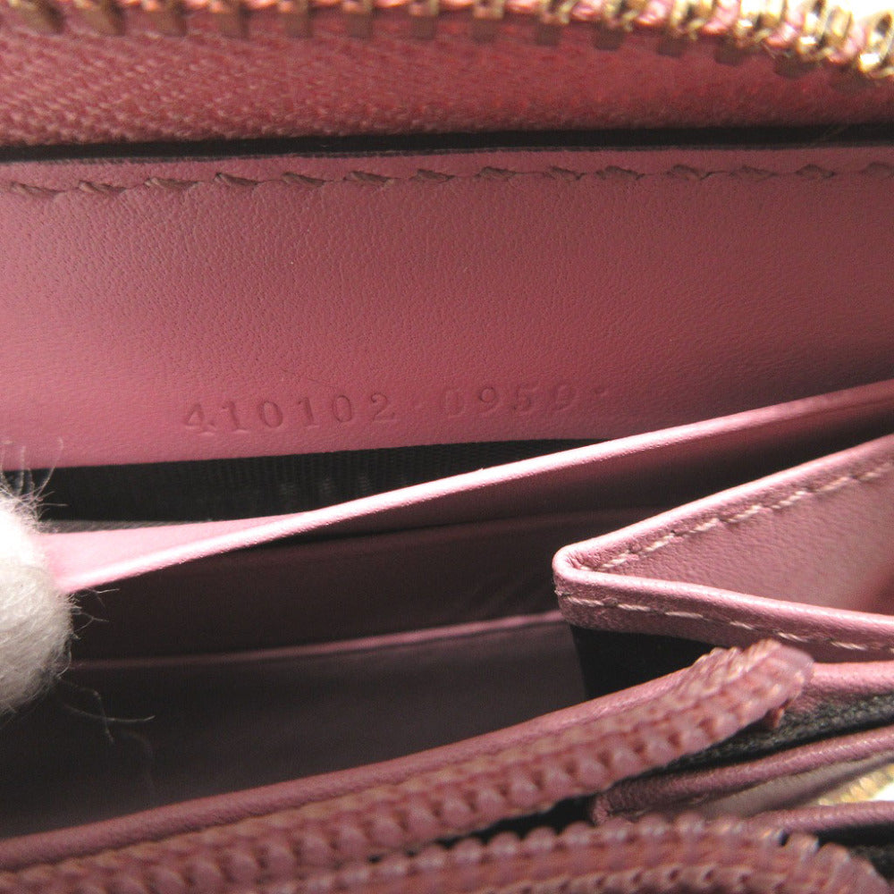GUCCI Long Wallet Purse 410102 leather pink