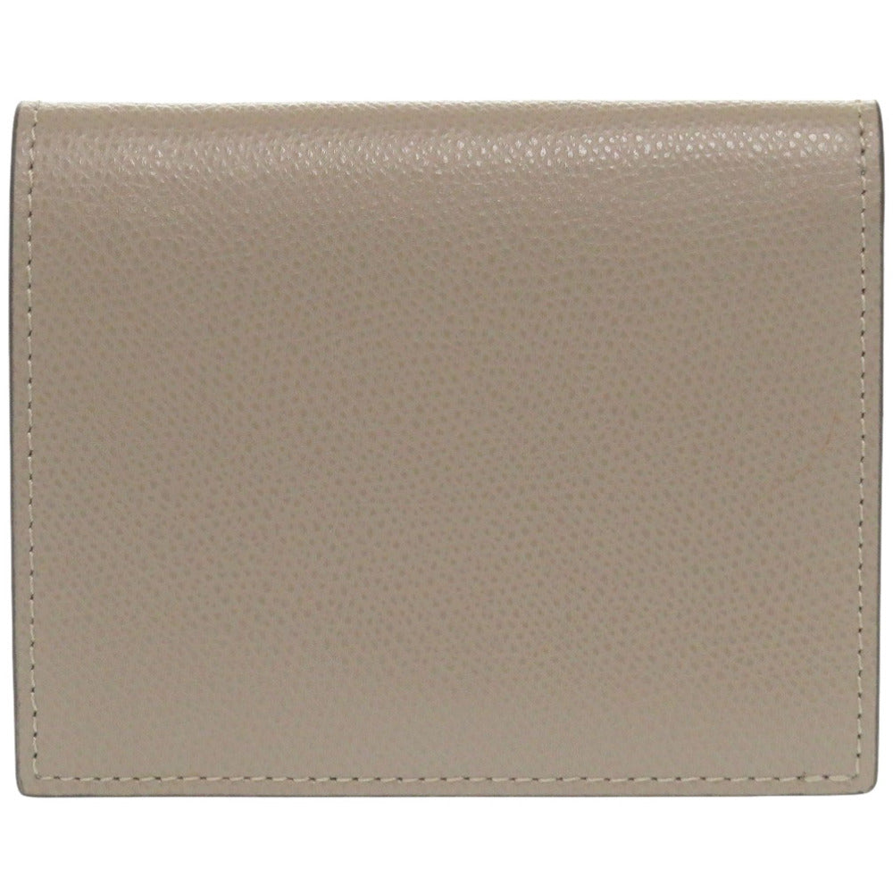 FENDI Bifold Wallet 8M0387 leather beige Ehuise Fendi Women Used Authentic