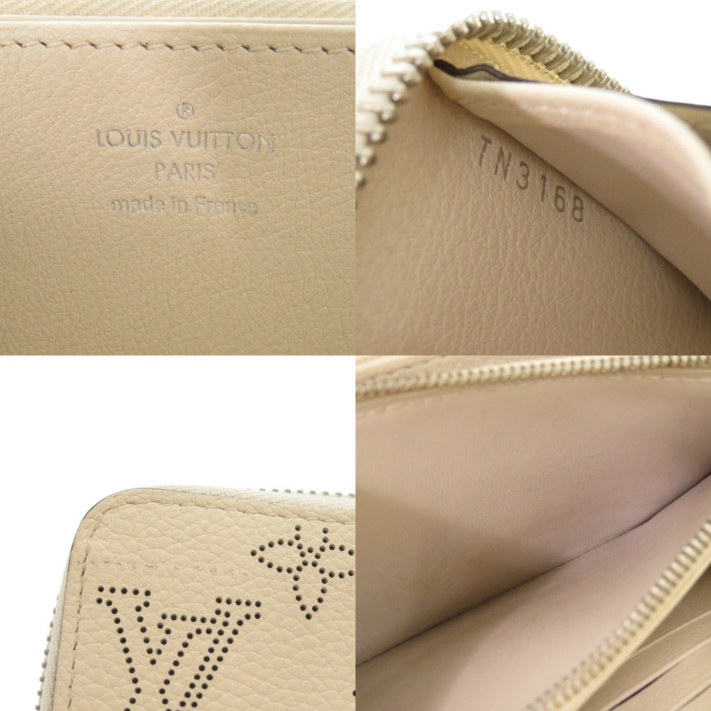 LOUIS VUITTON Long Wallet Purse M69821 Monogram Mahina Yvoire Monogram Mahina Zippy wallet Women Used Authentic