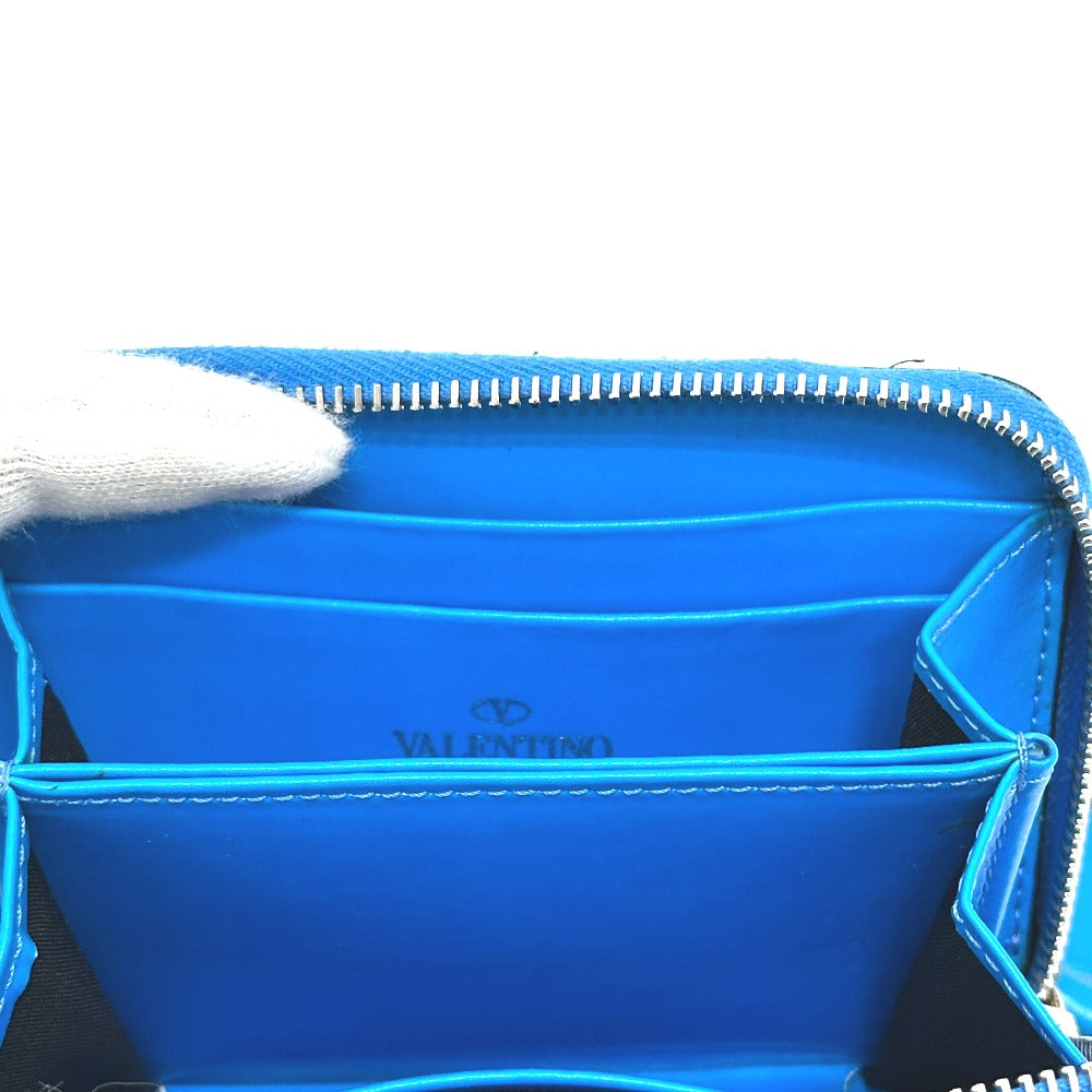 VALENTINO Folded wallet TY0P0R48CFW leather blue Fluo